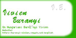 vivien buranyi business card